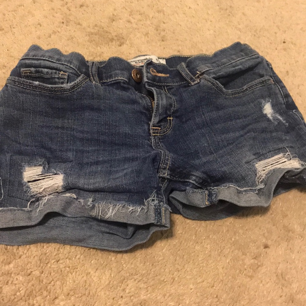 Abercrombie kids jean shorts